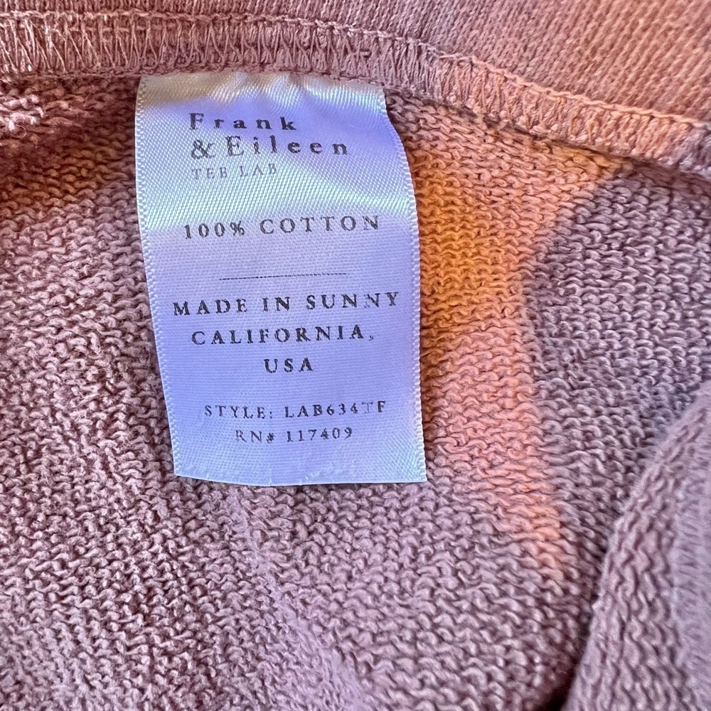 Frank & Eileen Favorite Terracotta Catherine Sweatpants Triple Fleece  Sz Small - Picture 4 of 4